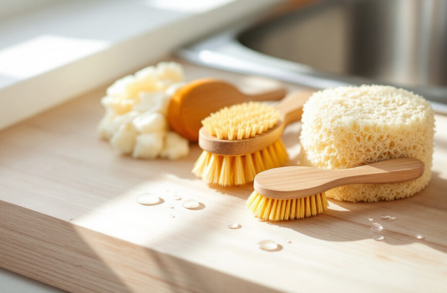 adoptez une vaisselle zéro plastique avec notre éponge luffa naturelle et nos brosses en bois écologiques. nettoyez efficacement tout en préservant l'environnement.