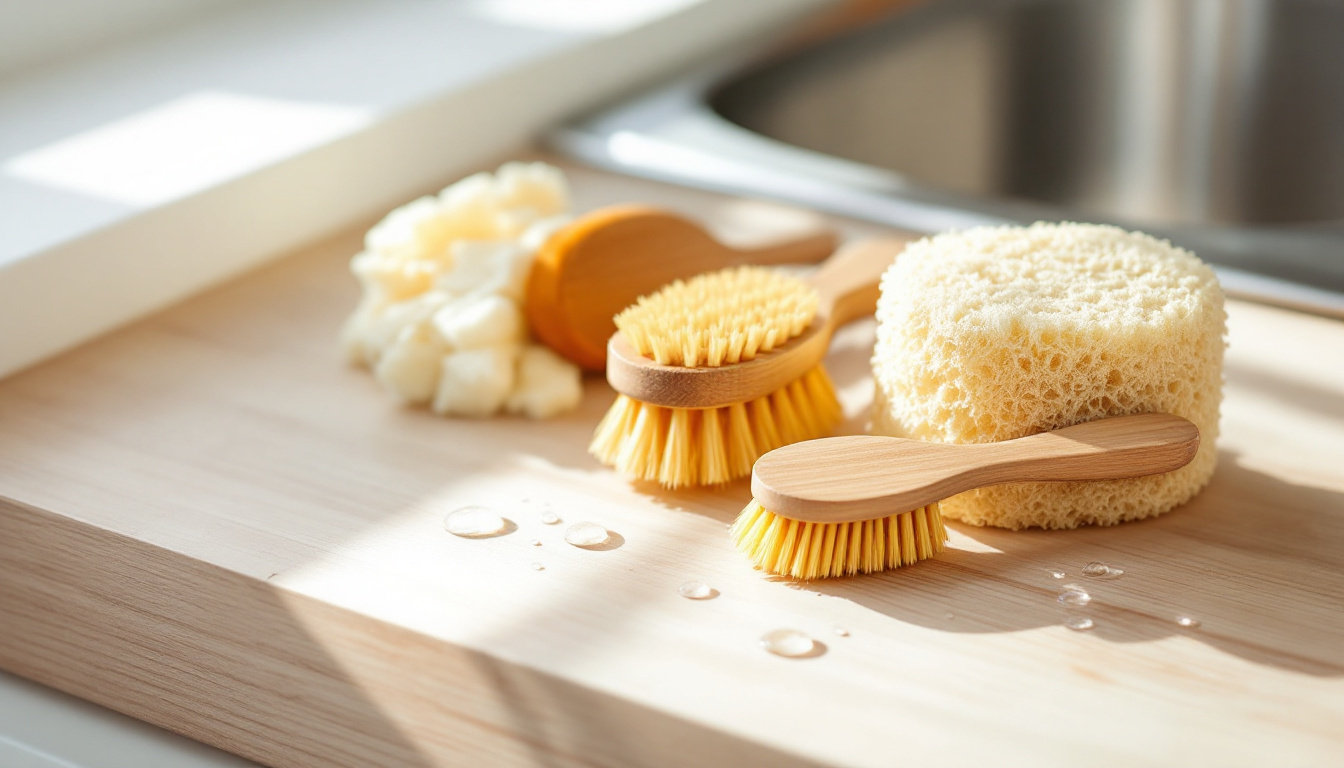 adoptez une vaisselle zéro plastique avec notre éponge luffa naturelle et nos brosses en bois écologiques. nettoyez efficacement tout en préservant l'environnement.